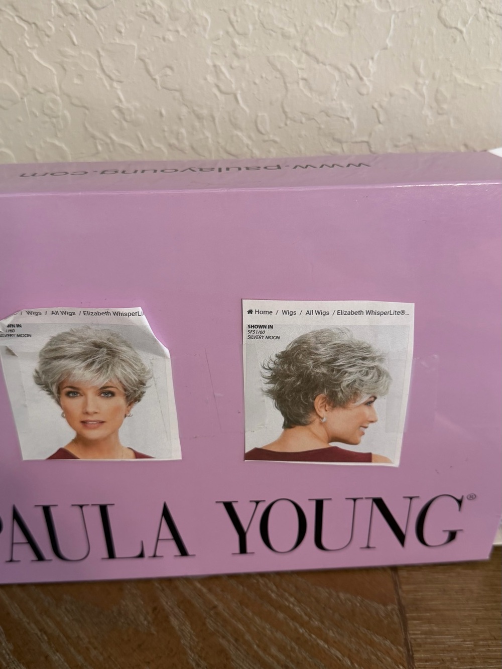 Paula Young Short Layered Women's Wig in Silver Gray Elizabeth